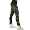 Women High Waist Letter Print Leggings Fitness Pants Trouser Ropa Deporte Mujer f3