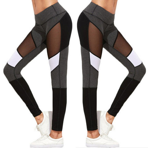 Women High Waist Sexy Summer Patchwrok Leggings Fitness Leggings Stretch Pants Trousers For Women