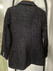 Women Jacket 2023 Autumn and Winter Tweed Sequined Double-breasted Black Blazers
