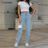 Women Jeans High Waist Denim Pants Female Casual Loose Mom Baggy Trousers Oversize Straight Leg Jeans 2022 Streetwear