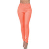 Women Jeans High Waist Stretch Jeans Skinny Slim Denim Pencil Pants Solid Color Casual Trousers Ladies Office Work