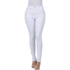 Women Jeans High Waist Stretch Jeans Skinny Slim Denim Pencil Pants Solid Color Casual Trousers Ladies Office Work