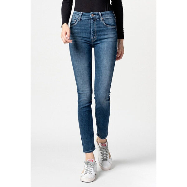 Women Jeans High-waisted Cropped High-stretch Pants