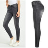Women Jeans Slim Skinny Pencil Pants Elastic Trending Full Length Washed Black Color Denim Pants Female Trousers C3074
