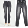 Women Jeans Slim Skinny Pencil Pants Elastic Trending Full Length Washed Black Color Denim Pants Female Trousers C3074