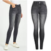 Women Jeans Slim Skinny Pencil Pants Elastic Trending Full Length Washed Black Color Denim Pants Female Trousers C3074