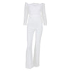 Women Jumpsuit Elegant Off shoulder Lace Rompers Jumpsuit Sexy Long Trousers Overalls Jumpsuits