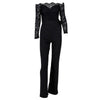 Women Jumpsuit Elegant Off shoulder Lace Rompers Jumpsuit Sexy Long Trousers Overalls Jumpsuits