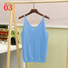 Women Knit Tank Top Sliver Thread Sexy V-neck Tops Vest Haut Fem Knitted Off White Blusa Camis for Women harajuku boho mujer