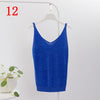Women Knit Tank Top Sliver Thread Sexy V-neck Tops Vest Haut Fem Knitted Off White Blusa Camis for Women harajuku boho mujer