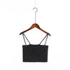 Women Knitted Bustier Crop Top Women Bust Details Elastic Tube Tank Tops Beach Cami Top