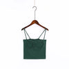 Women Knitted Bustier Crop Top Women Bust Details Elastic Tube Tank Tops Beach Cami Top
