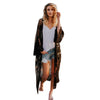 Women Lace Bohemian Beach Long Oversized Kimono Coat Casual Summer 2022 Loose Chiffon Blouse Shirts Long Outerwear Beach Shawl