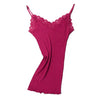 Women Lace Camis 70%Real Silk 30%Cotton Lace Camisoles Spandex knits Soft Basic shirt 2022 New Vest Solid colors