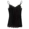Women Lace Camisoles Sexy V neck 100% Silk Velvet Camis 2022 Fall Winter Bottoming shirt Black Wine