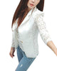 Women Lace Crochet Blazers Jackets 2022 New Summer Autumn Fashion Slim One Button Blazer Femenino Ladies Suit Outwear Female