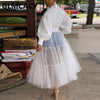 Women's Lantern Sleeve Elegant Patchwork Shirt Dress Classy Office Workwear