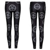 Women Leggings High Waist Leggins for Girls Casual Slim Punk Goth Rock Style Skull 3D Print Black Gothic Pants Clothing Clothes