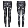 Women Leggings High Waist Leggins for Girls Casual Slim Punk Goth Rock Style Skull 3D Print Black Gothic Pants Clothing Clothes