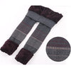 Women Leggings Winter Warm Thick Velvet Leggings Elastic High Waist Striped Christmas Pants Female Oversize Totem Trousers AB679