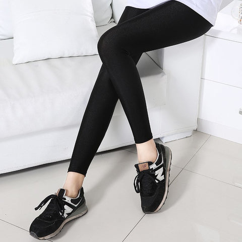Women Leggins Push up Leggings Plus Size Nylon Shiny Black Legging Spring Super Stretchy Spandex High Waist Elastic Leggings