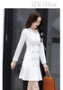 Women Long Blazer Spring Autumn Formal Blazers Mini Dress Double Breasted Lady Office Work Suit Coat Slim Women Blazer Femme