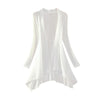 Women Long Chiffon Floral Sunscreen Ladies Cardigan Blouses Summer Beach Ladies Shirt Tops 2023