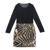 Women Long Sleeve Bandage Bodycon See Through Deep V Neck Patchwork Evening Party Club Mini Dress Sexy