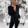 Women Long Sleeve Open Front Short Cardigan Suit Work Office Top Coat  Blazer Feminino Autumn Winter Suit Blazer Women C30915