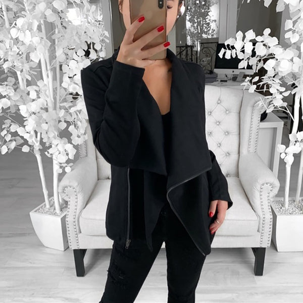 Women Long Sleeve Open Front Short Cardigan Suit Work Office Top Coat  Blazer Feminino Autumn Winter Suit Blazer Women C30915