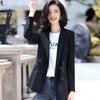 Women Loose College Solid Double-Breasted Sweet Korean Long Sleeve Simple Classic Outerwear Chic Slim Casual Tops