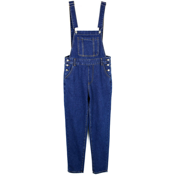 Women Loose Denim Jumpsuits Casual Sexy Stretch Romper Size S- XL Ladies'Denim Pencil Overalls For 4 season