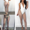 Women Mesh Bead Sheer Legging Transparent See Through Skinny Bikini Cover