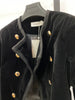 Women Notched Collar Short Jacket Coat 2023 Autumn Winter Double Breasted Suit Female Velvet Black Slim Outwear