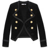 Women Notched Collar Short Jacket Coat 2023 Autumn Winter Double Breasted Suit Female Velvet Black Slim Outwear
