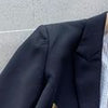 Women Notched Double Breasted Blazer Coat 2023 Early Autumn Ladies Long Sleeve Office Jacket Tops Female Outwears