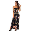 Women Off Shoulder Floral Playsuit Ladies Romper Long Jumpsuit Trouser Monos cortos de mujer Combishort femme Macacao feminino