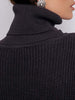 Women Oversize Sweater Black Turtleneck Long Sleeve Pullover Winter Loose Long Jumper Knitted Warm Sweaters for Women