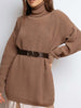 Women Oversize Sweater Black Turtleneck Long Sleeve Pullover Winter Loose Long Jumper Knitted Warm Sweaters for Women