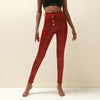 Women PU Leather Pants High Waist Elastic Skinny Trousers Sexy Slim Female Pencil Leather  Pants Women's Tight Pants