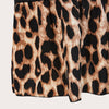 Women Plus Size 4XL Leopard Print Tunic Midi Shirt Dress 2023 Autumn Lace Long Sleeve Black Elegant Clothing Vestido