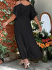 Women Plus Size Wedding Guest Maxi Dress 2023 Summer Autumn Long Elegant  Cocktail Black Party Dress Oversized Evening Clothing