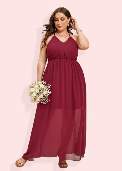Women Plus Size Wedding Guest Maxi Dress 2023 Summer Long Backless Elegant  Cocktail Pink Party Dress Oversized Evening Clothing