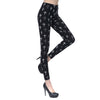 Women Print Fashion Leggings Mid Waist Thin stretch Ankle Skinny Pants Standard Autumn Spring Wear Trousers