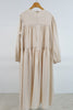 Women'S 2022 Spring  Long Puff Sleeve Mid-Length Dress Female Casual Vestido Clothes Robe