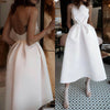 Women'S  Solid Off Shoulder Tunic Maxi Long Dresses Sling Strapless Backless Wedding Guest Bridal Dress Banquet Dress