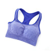 Women Seamless Racerback Padded Bras Fitness Stretch Workout Tank Tops