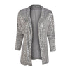 Women Sequin Blazers and Jackets Work Office Lady Suit Slim Sliver Shiny Female Blazer Glitter Sexy Long Sleeve Blazers D30