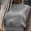 Women Set with Skirt Solid Slim Ladies Skirts Suit Sleeveless Sweatshirt 2022 Summer Fashion