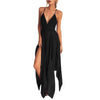 Women Sexy Black Maxi Dress Black Sling Dress Female Summer 2022 Sleeveless V-neck Vest Long Women Dresses Платье Летнее #T1G